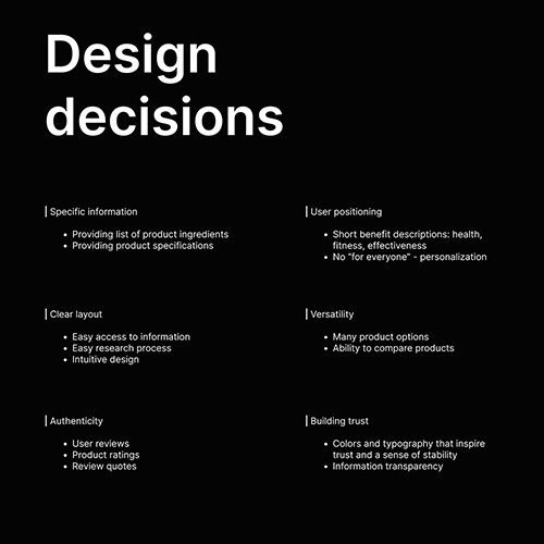 Design Decisions