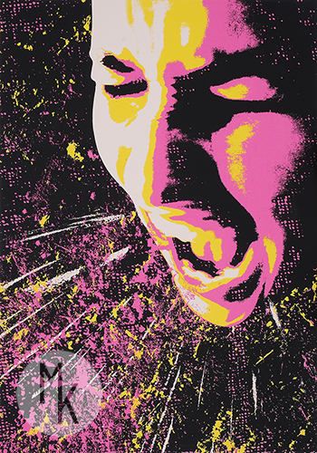 ,,Granica,, serigrafia, 70x100cm