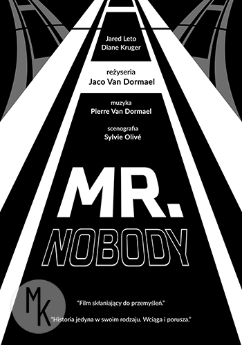 Plakat typograficzny do filmu pt. ,,Mr. Nobody,,