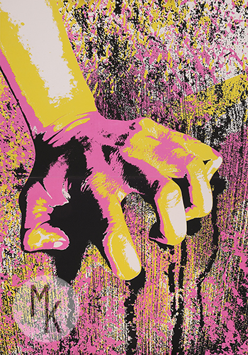 ,,Napięcie,, serigrafia, 98x140cm