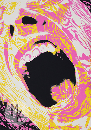 ,,Opór,, serigrafia, 70x100cm