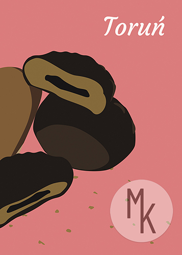 Pocztówka Toruń - pierniczki