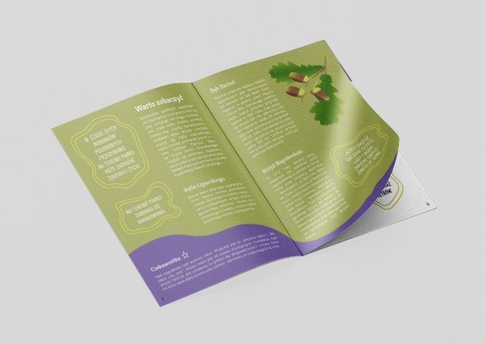 Wizualizacja rozkładówki przewodnika Borów Tucholskich - warto zobaczyć