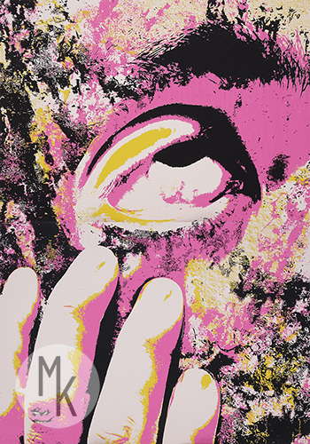 ,,Rezygnacja,, serigrafia, 98x140cm