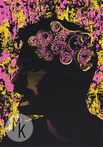 ,,Układ,, serigrafia, 98x140cm