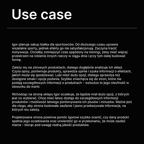 Opracowanie przypadku użycia