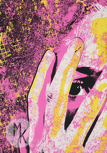 ,,Zanikanie,, serigrafia, 70x100cm